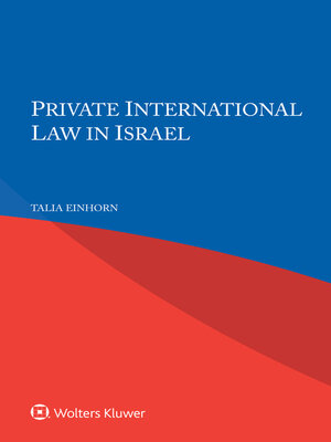 cover image of Private International Law in Israel